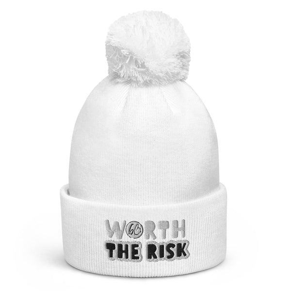 WORTH THE RISK Pom Pom Beanie