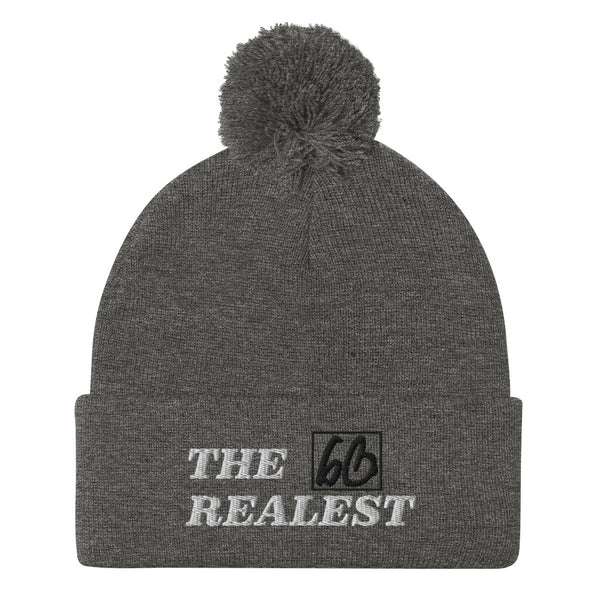 THE REALEST Pom-Pom Beanie