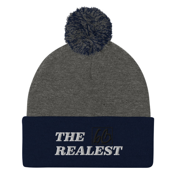 THE REALEST Pom-Pom Beanie