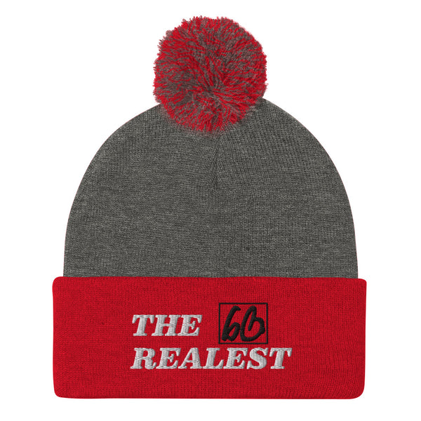 THE REALEST Pom-Pom Beanie