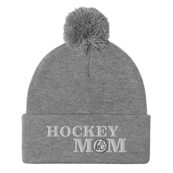 HOCKEY MOM Pom-Pom Beanie