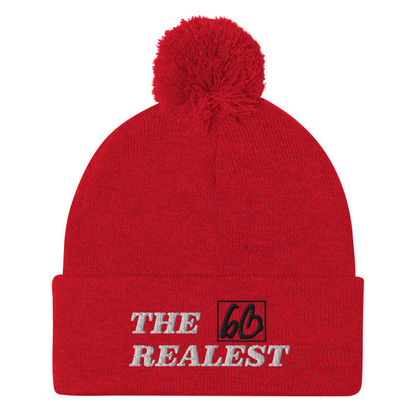 THE REALEST Pom-Pom Beanie
