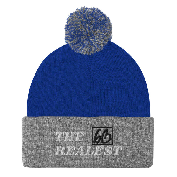 THE REALEST Pom-Pom Beanie