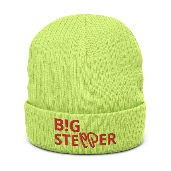 BIG STEPPER Ribbed knit Beanie