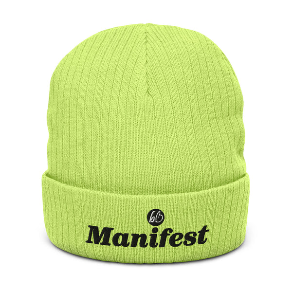 Manifest Ribbed Knit Beanie