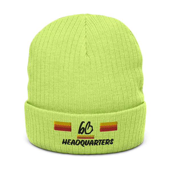 bb HEADQUARTERS Ribbed Knit Beanie