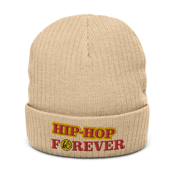 HIP-HOP FOREVER Ribbed Knit Beanie