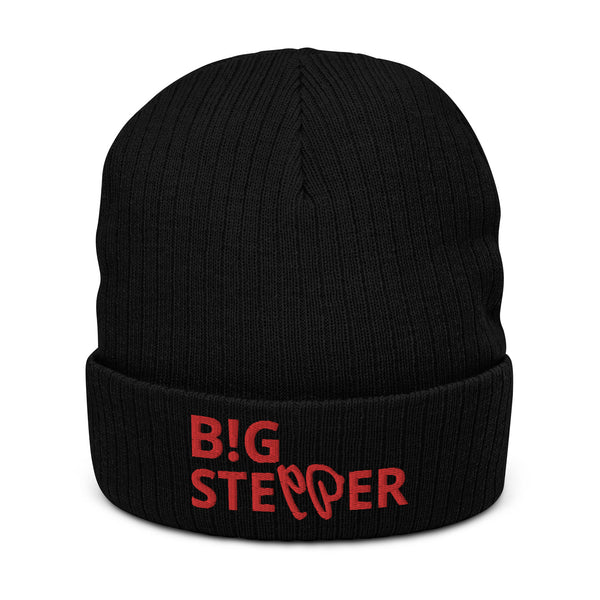 BIG STEPPER Ribbed knit Beanie