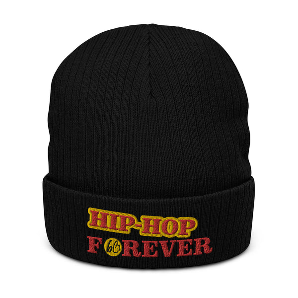 HIP-HOP FOREVER Ribbed Knit Beanie