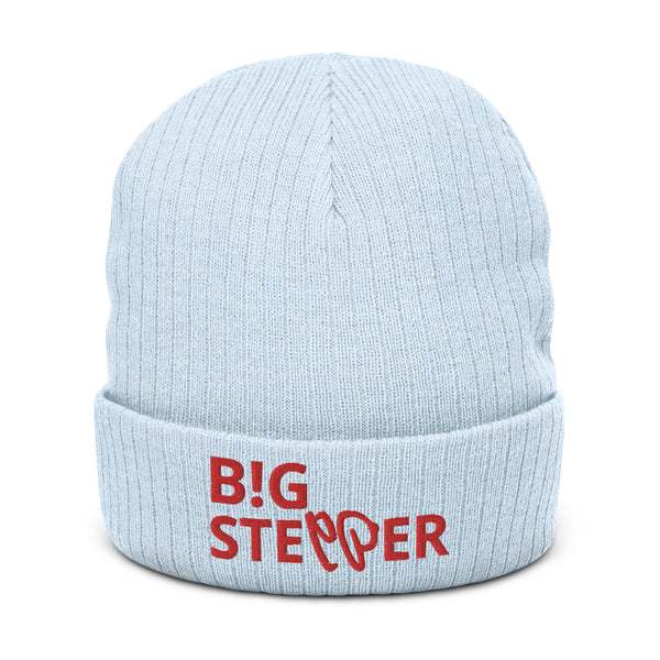 BIG STEPPER Ribbed knit Beanie