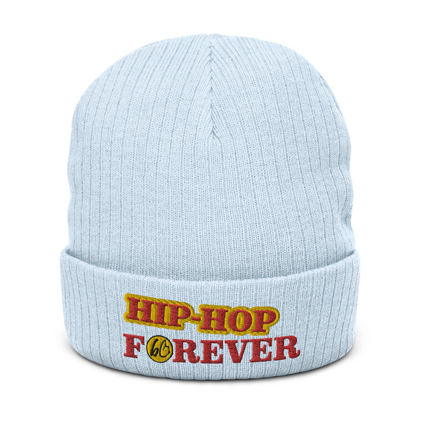 HIP-HOP FOREVER Ribbed Knit Beanie