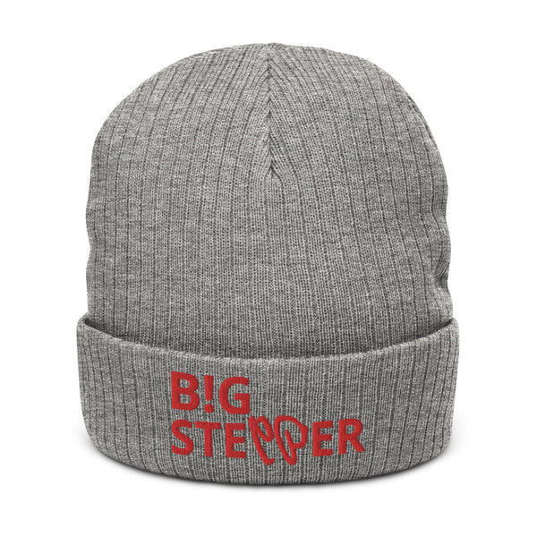 BIG STEPPER Ribbed knit Beanie