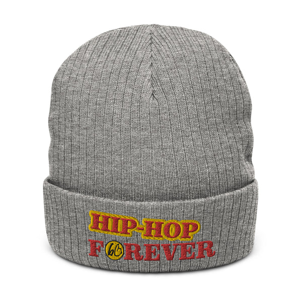 HIP-HOP FOREVER Ribbed Knit Beanie