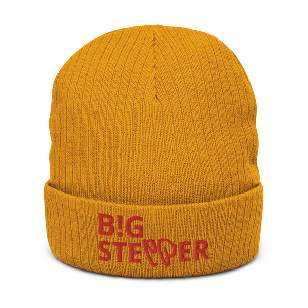 BIG STEPPER Ribbed knit Beanie