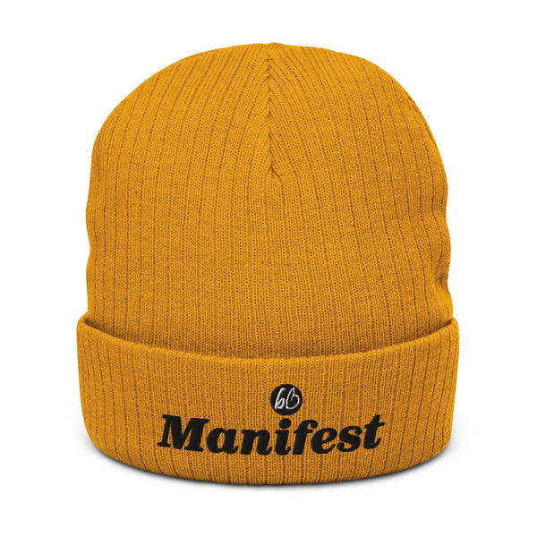 Manifest Ribbed Knit Beanie