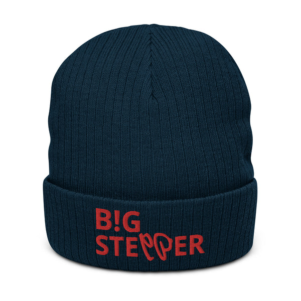 BIG STEPPER Ribbed knit Beanie