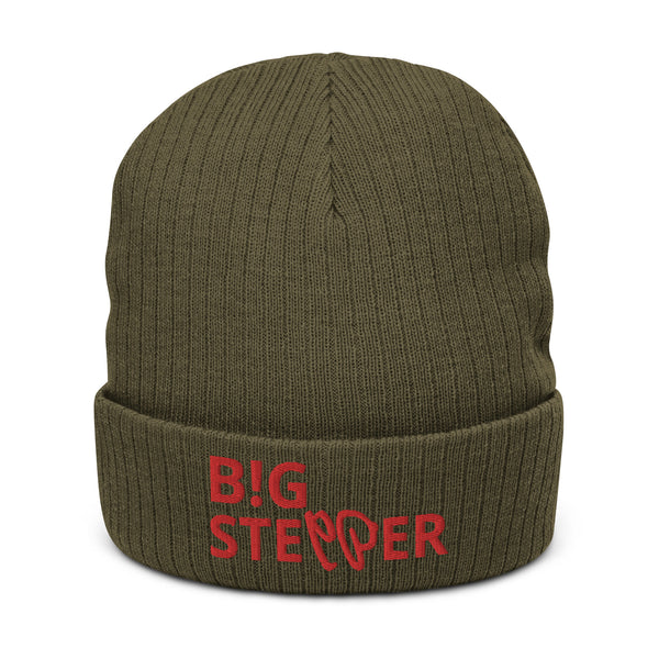 BIG STEPPER Ribbed knit Beanie