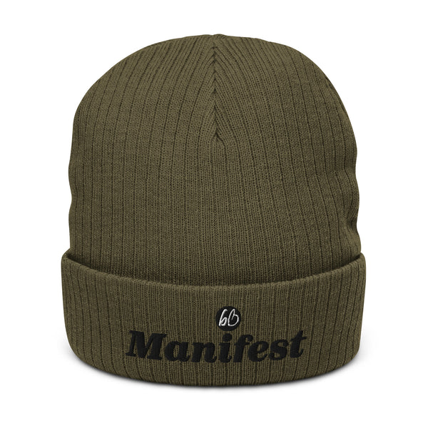 Manifest Ribbed Knit Beanie