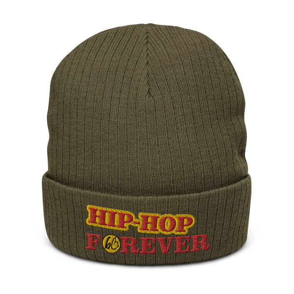 HIP-HOP FOREVER Ribbed Knit Beanie