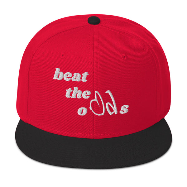 beat the odds Snapback Hat