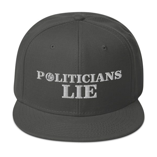 POLITICIANS LIE Snapback Hat