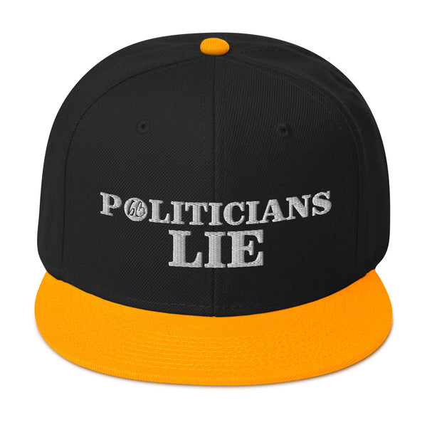 POLITICIANS LIE Snapback Hat