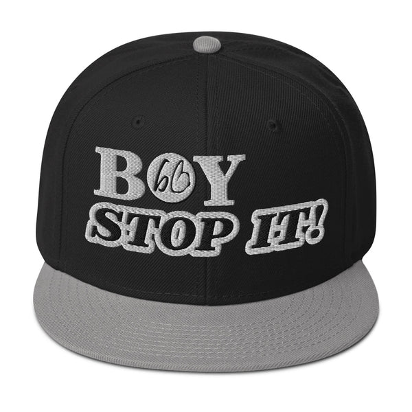 BOY STOP IT! Snapback Hat