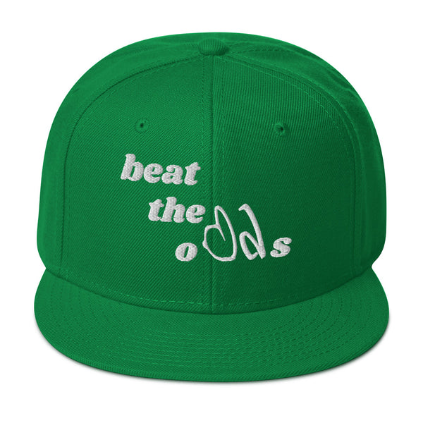 beat the odds Snapback Hat