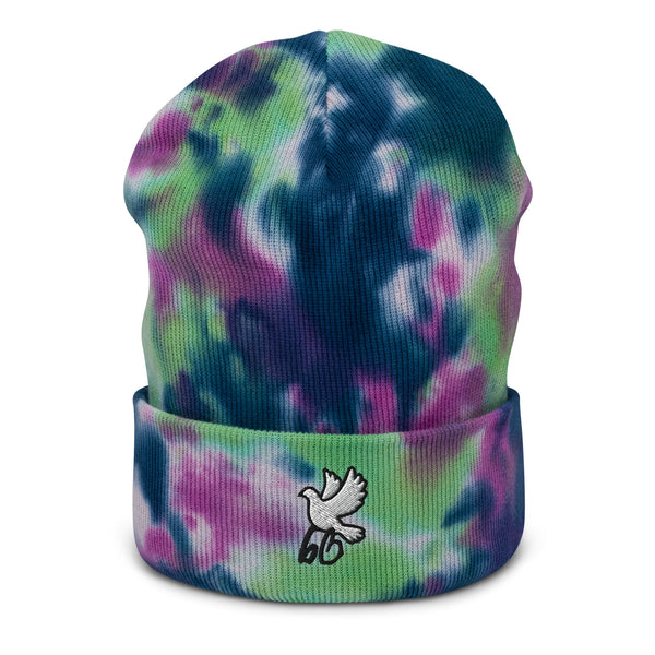 Bird's Eye View Tie-Dye Beanie