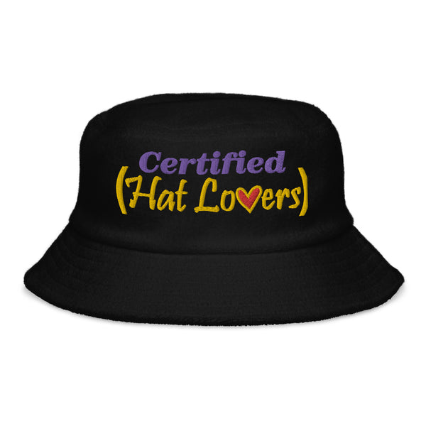 Certified Hat Lovers Unstructured Terry Cloth Bucket Hat