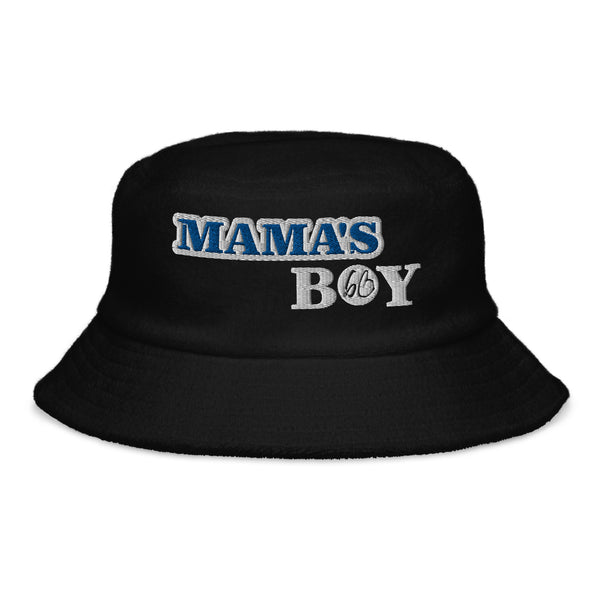 MAMA'S BOY Unstructured Terry Cloth Bucket Hat