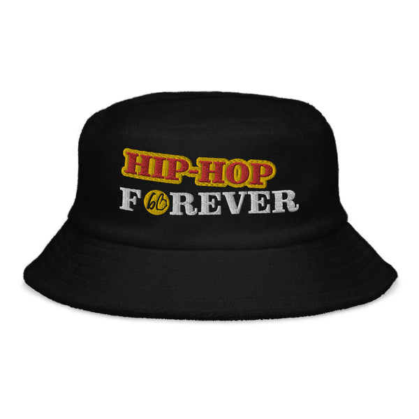 HIP-HOP FOREVER Unstructured Terry Cloth Bucket Hat