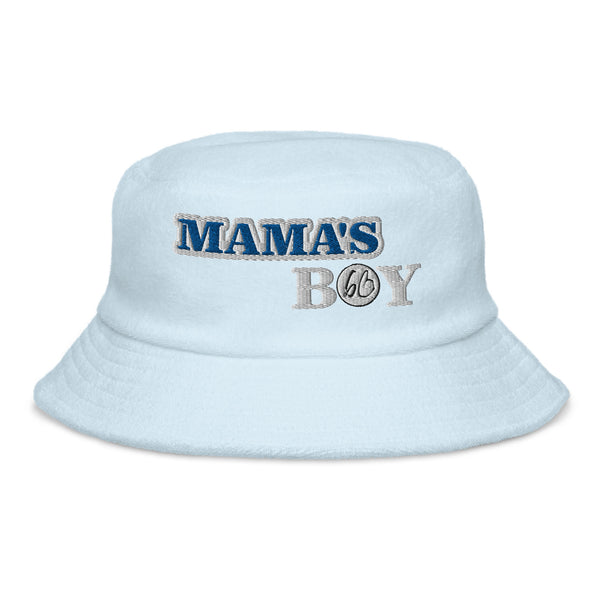 MAMA'S BOY Unstructured Terry Cloth Bucket Hat