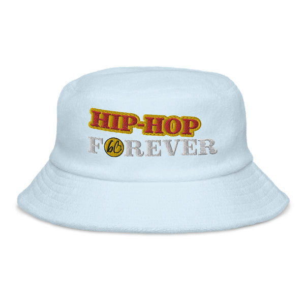 HIP-HOP FOREVER Unstructured Terry Cloth Bucket Hat