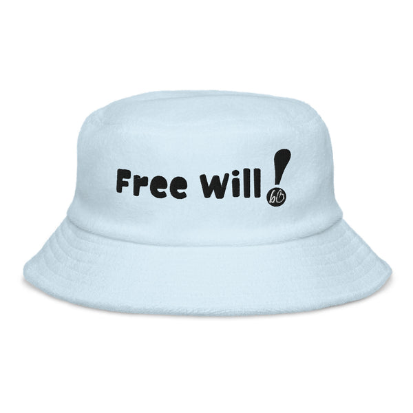 FREE WILL! Unstructured Terry Cloth Bucket Hat