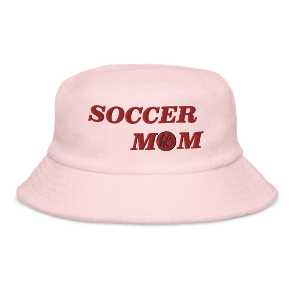 SOCCER MOM Unstructured Terry Cloth Bucket Hat