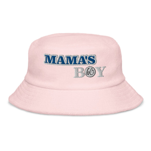 MAMA'S BOY Unstructured Terry Cloth Bucket Hat
