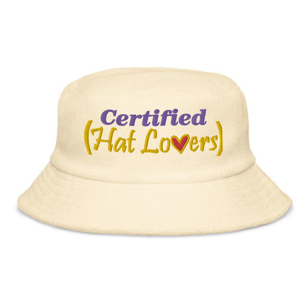 Certified Hat Lovers Unstructured Terry Cloth Bucket Hat