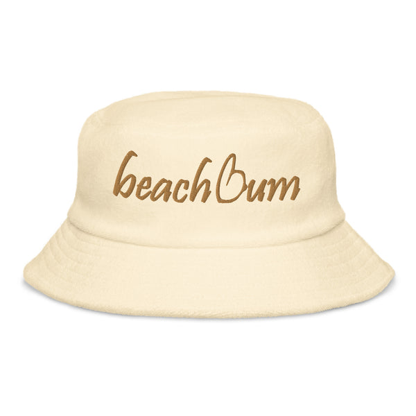 Beach Bum Unstructured Terry Cloth Bucket Hat