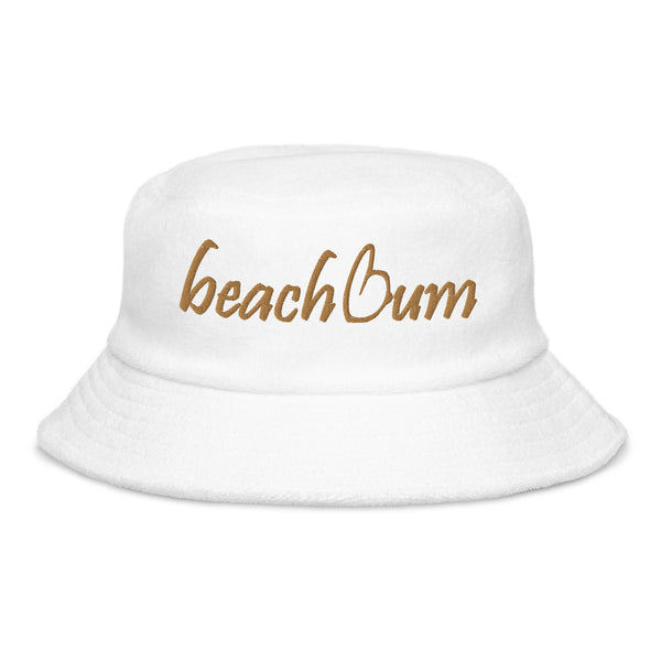 Beach Bum Unstructured Terry Cloth Bucket Hat