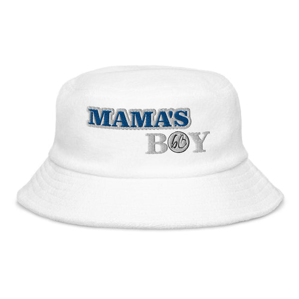 MAMA'S BOY Unstructured Terry Cloth Bucket Hat
