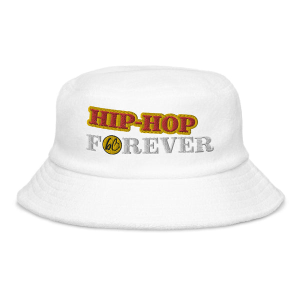 HIP-HOP FOREVER Unstructured Terry Cloth Bucket Hat