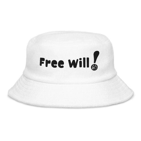 FREE WILL! Unstructured Terry Cloth Bucket Hat