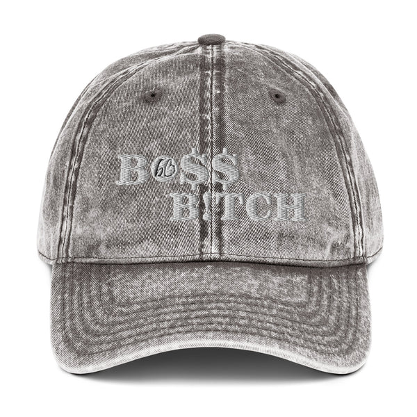 BO$$ B!TCH Vintage Cotton Twill Hat