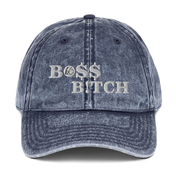 BO$$ B!TCH Vintage Cotton Twill Hat