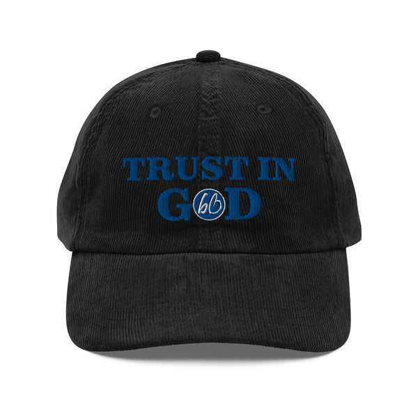 TRUST IN GOD Vintage Corduroy Hat