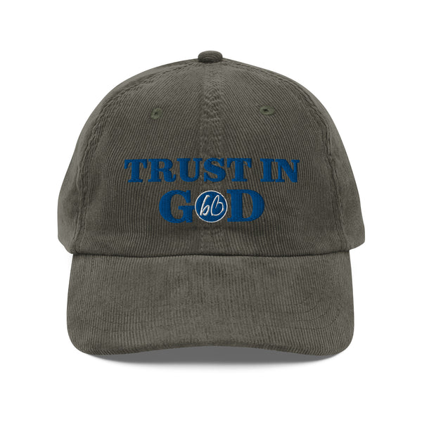 TRUST IN GOD Vintage Corduroy Hat