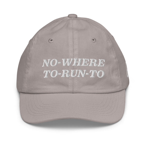NO-WHERE-TO-RUN-TO Youth Baseball Hat