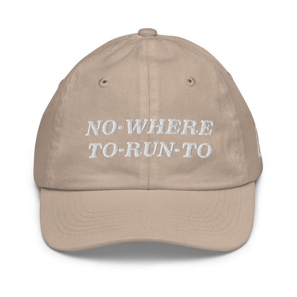 NO-WHERE-TO-RUN-TO Youth Baseball Hat