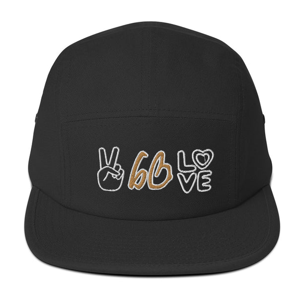 PEACE & LOVE bb Five Panel Hat